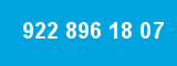 922 896 18 07 922 896 18 07
